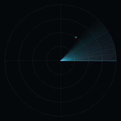 Radar sweep animation